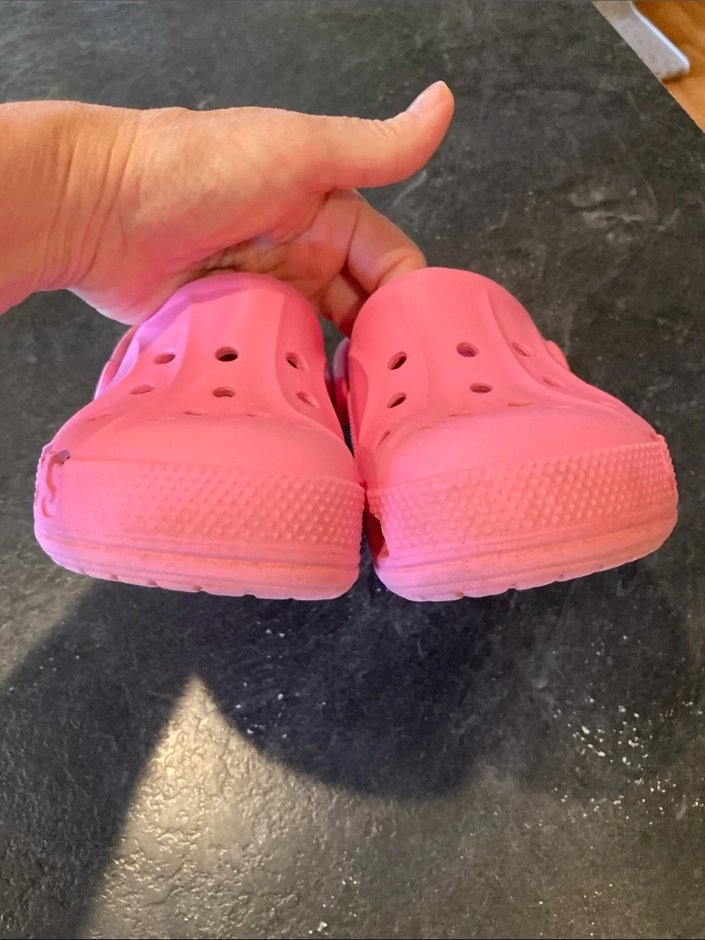 Girls Crocs pink sandals size 13